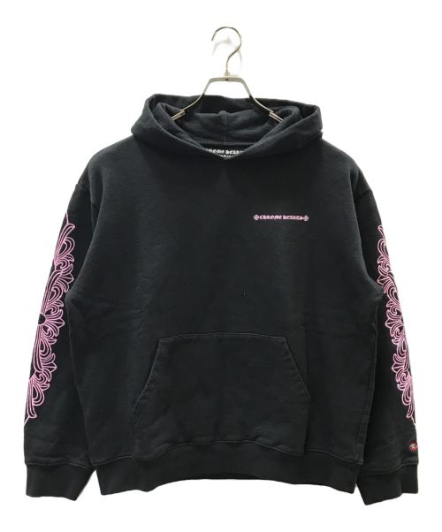 CHROME HEARTS（クロムハーツ）CHROME HEARTS (クロムハーツ) Matty Boy Shoulder Logo Hoodie ブラック サイズ:XLの古着・服飾アイテム