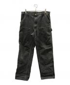 CarHarttカーハート）の古着「DOUBLE KNEE WORK PANTS」｜ブラック