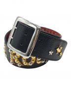 Lewis Leathersルイスレザース）の古着「JET ROCK'N'ROLL BELT S」｜ブラック×レッド