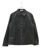 STONE ISLANDストーンアイランド）の古着「Ripstop Garment Dyed Overshirt」｜ブラック