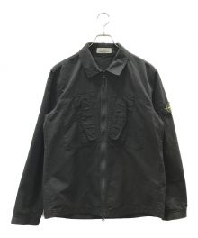 STONE ISLAND（ストーンアイランド）の古着「Ripstop Garment Dyed Overshirt」｜ブラック