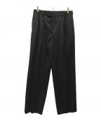 AURALEEオーラリー）の古着「Light Wool Max Gabardine Two-Tuck Slacks」｜ブラック