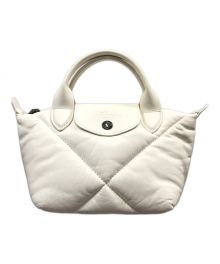 LONGCHAMP（ロンシャン）の古着「LE PLIAGE CUIR 2WAYバッグ」｜ホワイト