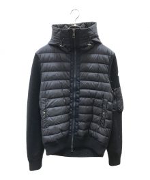 MONCLER（モンクレール）の古着「NAVY BLUE TRICOT CARDIGAN」｜ネイビー