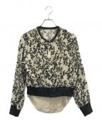 CLANEクラネ）の古着「MINAMI TANAKA FLORETS OPAL CARDIGAN」｜ブラック