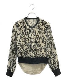 CLANE（クラネ）の古着「MINAMI TANAKA FLORETS OPAL CARDIGAN」｜ブラック