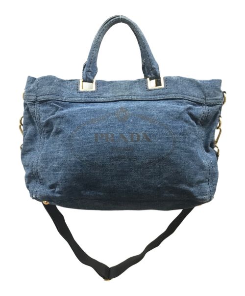 PRADA（プラダ）PRADA (プラダ) カナパ 2WAYショルダーバッグ インディゴ サイズ:下記参照の古着・服飾アイテム