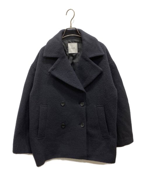 CLANE（クラネ）CLANE (クラネ) OVER LINE DOUBLE COAT ネイビー サイズ:2の古着・服飾アイテム