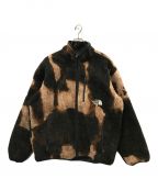 THE NORTH FACE×SUPREMEザ ノース フェイス×シュプリーム）の古着「BLEACHED DENIM PRINT FLEECE JACKET」｜ブラウン