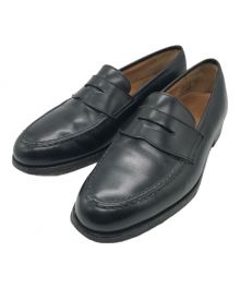 Crockett & Jones（クロケット＆ジョーンズ）の古着「コインローファー」｜ブラック