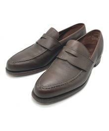 Crockett & Jones×BARNEYS NEWYORK（クロケット＆ジョーンズ×バーニーズ・ニューヨーク）の古着「コインローファー」｜ブラウン