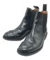 SANDERS（サンダース）の古着「MILITARY CAP TOE CHELSEA BOOT」｜ブラック