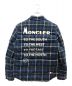 MONCLER (モンクレール) FRAGMENT DESIGN (フラグメントデザイン) MORANチェックダウンジャケット ネイビー サイズ:S：55000円