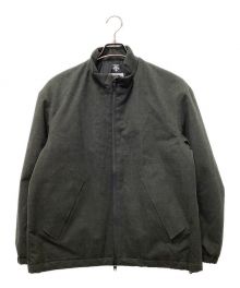 DESCENTE（デサント）の古着「WOOL MIX STAND COLLAR ZIP UP BLOUSON」｜グリーン