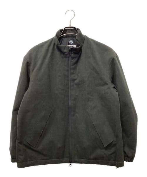 DESCENTE（デサント）DESCENTE (デサント) WOOL MIX STAND COLLAR ZIP UP BLOUSON グリーン サイズ:SIZE Mの古着・服飾アイテム