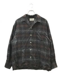 WACKO MARIA（ワコマリア）の古着「OMBRE CHECK OPEN COLLAR SHIRT L/S (TYPE-3)」｜ブラウン