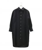 MADISON BLUEマディソンブルー）の古着「WOOL OVERSIZED SHIRT DRESS」｜ネイビー