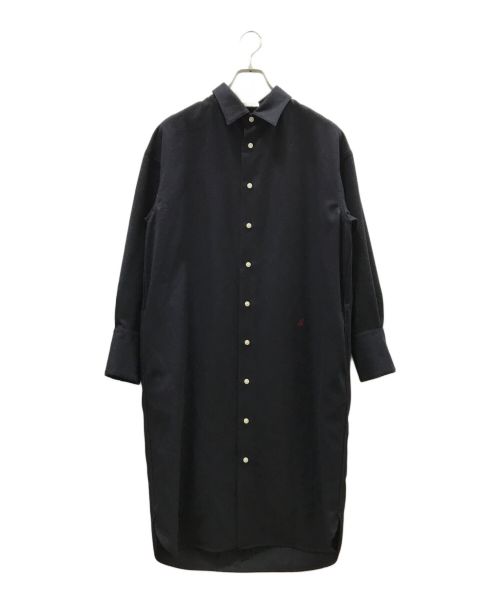 MADISON BLUE（マディソンブルー）MADISON BLUE (マディソンブルー) WOOL OVERSIZED SHIRT DRESS ネイビー サイズ:2の古着・服飾アイテム