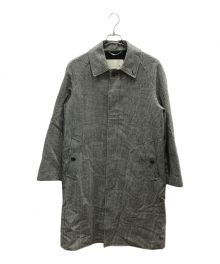 MACKINTOSH×BEAMS（マッキントッシュ×ビームス）の古着「ウール ハウンドトゥース ラグランスリーブ バルカラーコート」｜グレー