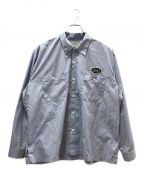 SEDAN ALL-PURPOSEセダンオールパーパス）の古着「OVAL LOGO WORK SHIRT」｜ブルー