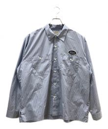 SEDAN ALL-PURPOSE（セダンオールパーパス）の古着「OVAL LOGO WORK SHIRT」｜ブルー