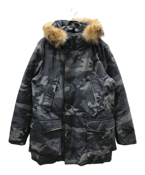 WOOLRICH（ウールリッチ）WOOLRICH (ウールリッチ) CAMOU ARCTIC PARKA グレー サイズ:Mの古着・服飾アイテム