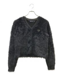 FRED PERRY×RAY BEAMS（フレッドペリー×レイ ビームス）の古着「Fluffy V-neck Knit Cardigan」｜ブラック