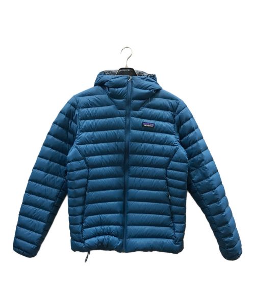 Patagonia（パタゴニア）Patagonia (パタゴニア) ダウン・セーター・フーディ ブルー サイズ:Mの古着・服飾アイテム