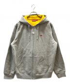 SUPREMEシュプリーム）の古着「Contrast Zip Up Hooded Sweatshirt」｜グレー