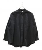 Graphpaperグラフペーパー）の古着「Oxford Oversized B.D Shirt」｜ネイビー