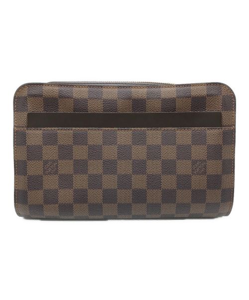 LOUIS VUITTON（ルイ ヴィトン）LOUIS VUITTON (ルイ ヴィトン) ダミエ サンルイ クラッチバッグ ブラウン サイズ:下記参照の古着・服飾アイテム