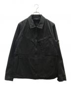 STONE ISLANDストーンアイランド）の古着「Casual Herringbone Cotton Jacket」｜ブラック