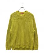 SUPREMEシュプリーム）の古着「Open Knit Small Box Sweater」｜イエロー