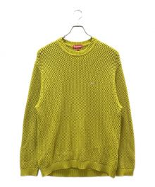 SUPREME（シュプリーム）の古着「Open Knit Small Box Sweater」｜イエロー