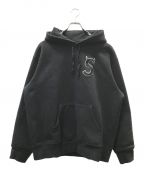 SUPREMEシュプリーム）の古着「S LOGO HOOTED SWEATSHIRTS」｜ブラック