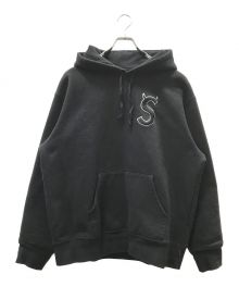 SUPREME（シュプリーム）の古着「S LOGO HOOTED SWEATSHIRTS」｜ブラック