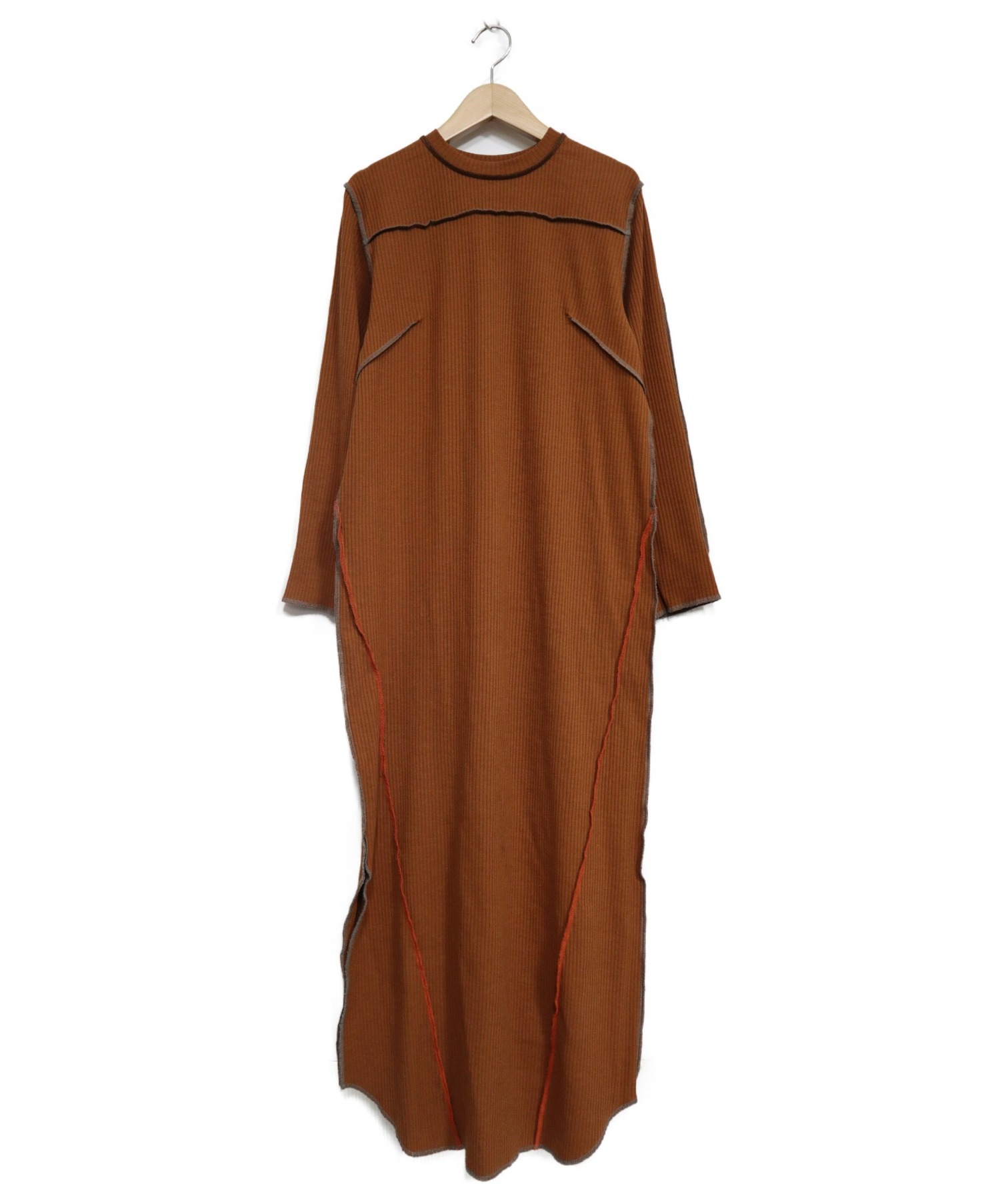 中古 古着通販 Noma T D ノーマティーディー Rib Long Dress ブラウン サイズ 1 ブランド 古着通販 トレファク公式 Trefac Fashion