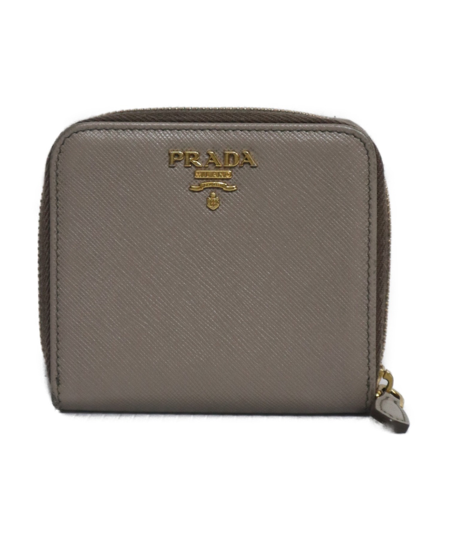 中古 古着通販 Prada プラダ ミニウォレット ベージュ 1ml522 ブランド 古着通販 トレファク公式 Trefac Fashion