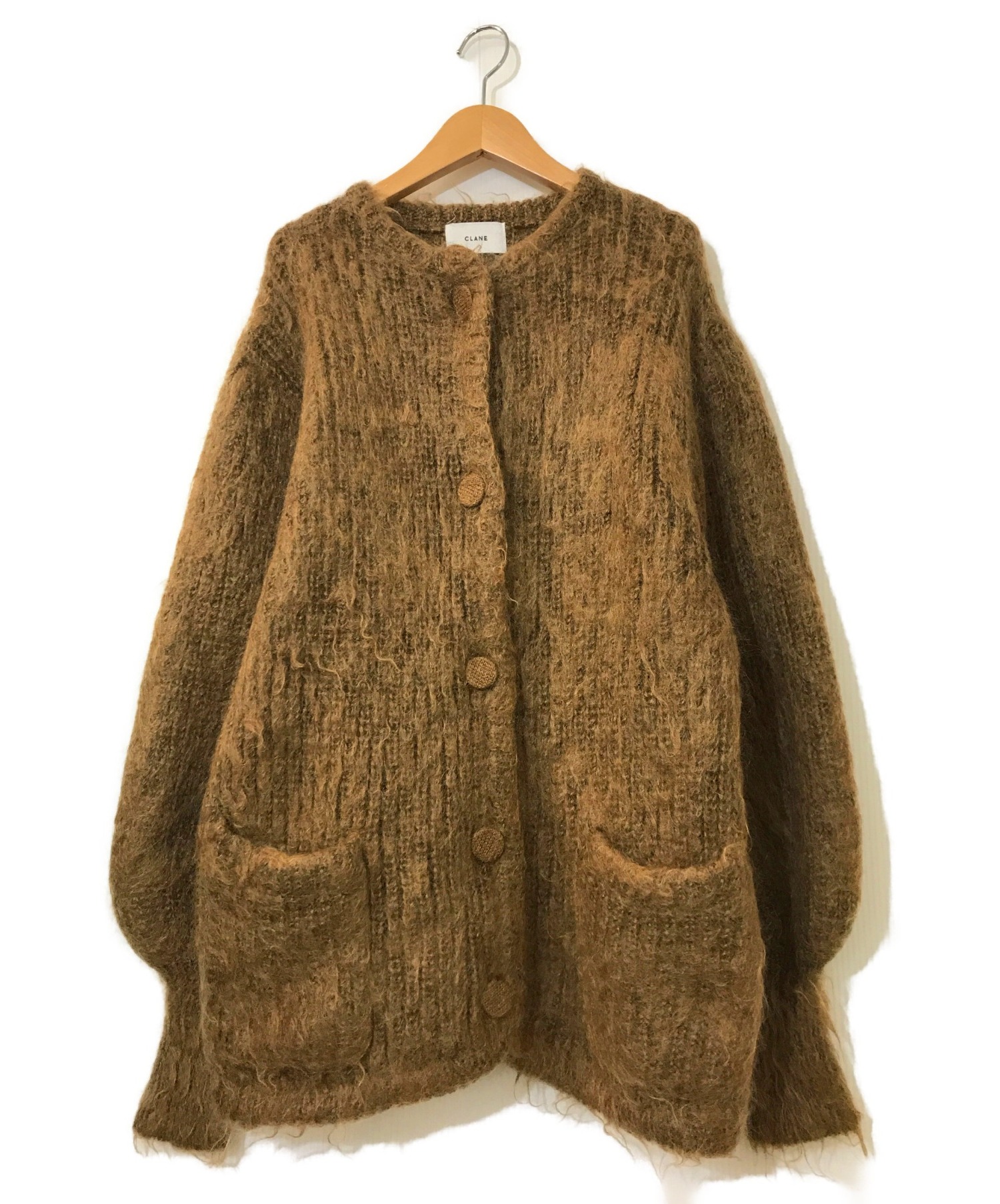 CLANE COLOR MOHAIR SHAGGY CARDIGAN クラネの+inforsante.fr