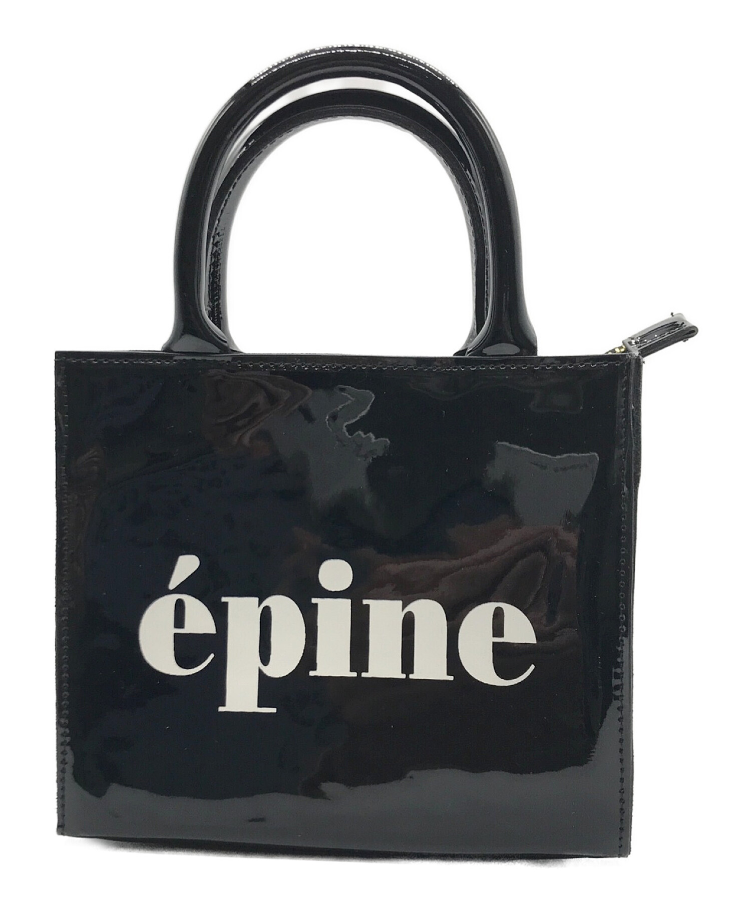 在庫一掃】 epine logo bag 2way enamel ハンドバッグ - lotnet.com