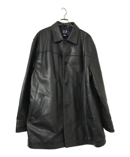 OLD GAP レザーカーコート ジャケット 黒 オールドギャップ ブラック 