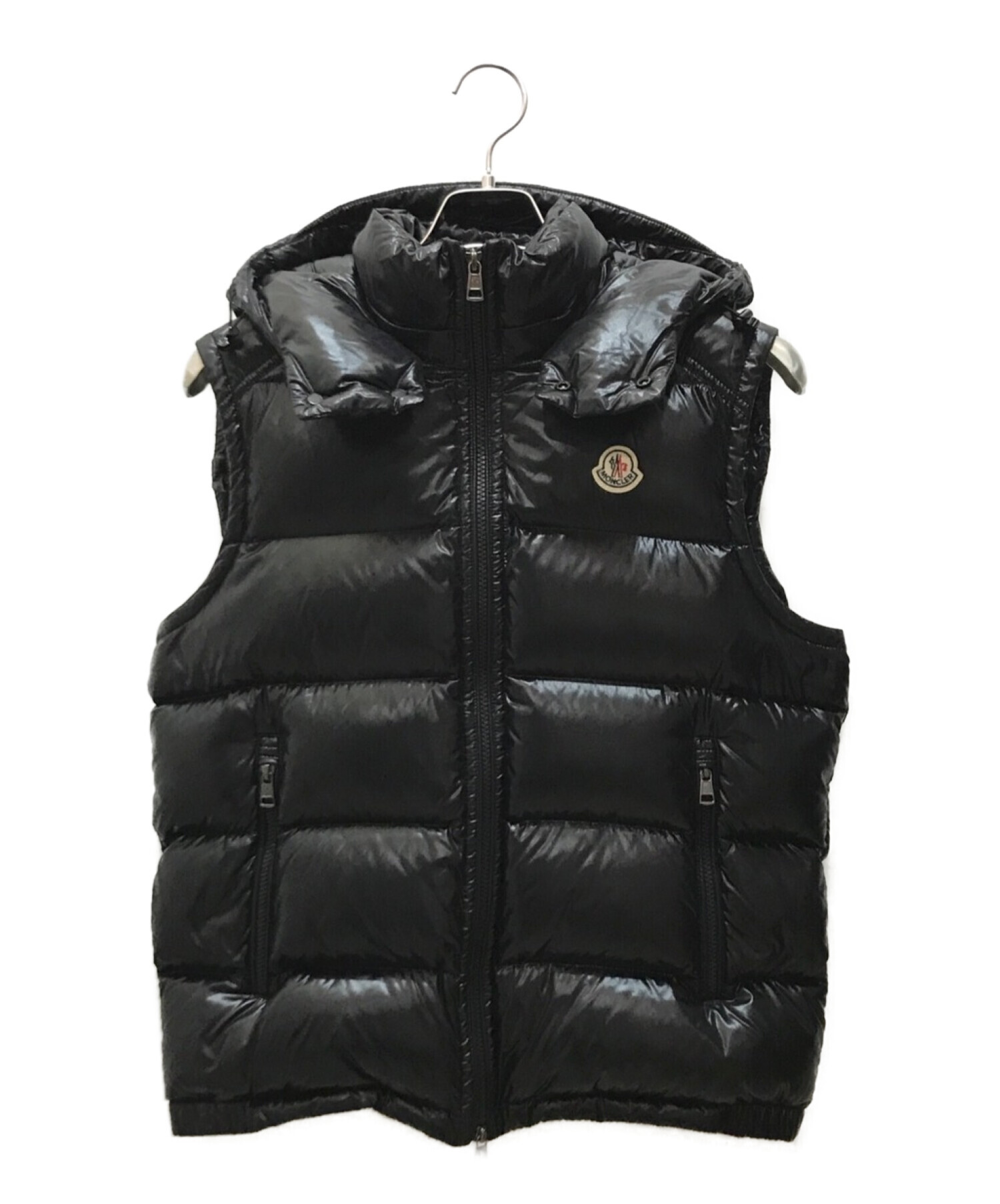 中古・古着通販】MONCLER (モンクレール) ダウンベスト ブラック