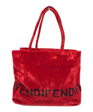 [中古]FENDI(フェンディ)のレディース バッグ ベロアロゴトートバッグ