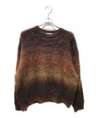 EPICエピック）の古着「Border Gradation Mohair Knit　epc220549」｜ブラウン