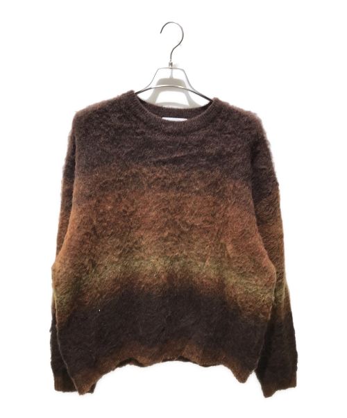 EPIC（エピック）EPIC (エピック) Border Gradation Mohair Knit　epc220549 ブラウン サイズ:Sの古着・服飾アイテム