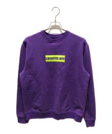 Lafayette（ラファイエット）の古着「HIGH-VIS Box Logo Crewneck Shirt /ボックスロゴクルーネックスウェット」｜パープル