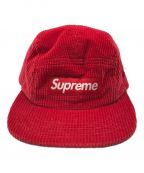 SUPREMEシュプリーム）の古着「Waffle Corduroy Camp Cap」｜レッド