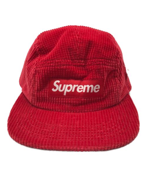 SUPREME（シュプリーム）SUPREME (シュプリーム) Waffle Corduroy Camp Cap レッドの古着・服飾アイテム