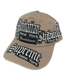 SUPREME（シュプリーム）の古着「City Patched 6-Panel/シティ パッチ 6パネル　23SS」｜ベージュ