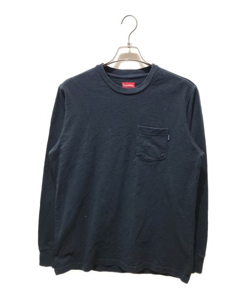 SUPREME（シュプリーム）SUPREME (シュプリーム) ロングスリーブカットソー ネイビー サイズ:Mの古着・服飾アイテム